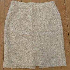 J Crew Factory Wool Pencil Skirt Size 4